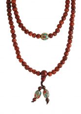 刻蓮花紫壇念珠