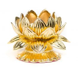 鍍金蓮花燭台