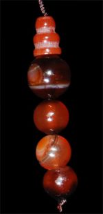 瑪瑙念珠頭+隔珠