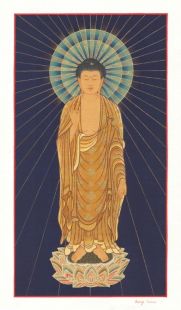 阿彌陀佛手繪唐卡(小)