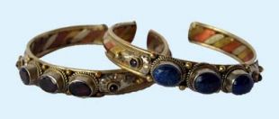 三寶石三色銅手鐲