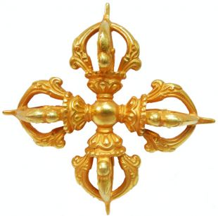 五股十字杵(鍍金)