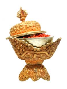 嘎巴拉銅鎏金鎏銀