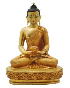 三寶佛六吋鎏金