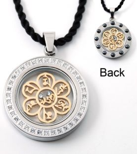 六字大明咒墜子（磁石鑲鑽）