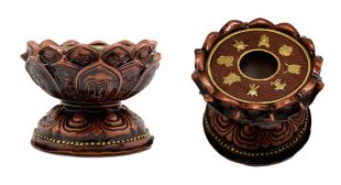 轉經輪底座＿仿古銅色（直徑9cm）