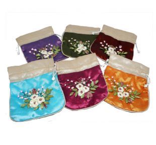 刺繡念珠袋 5.5〝x4.5