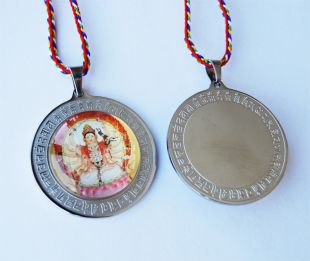 3060A 準提佛母 銀飾吊墜