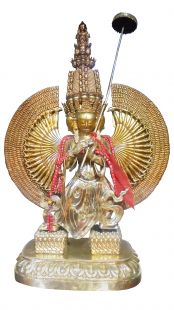 大白傘蓋佛母 全鎏金佛像