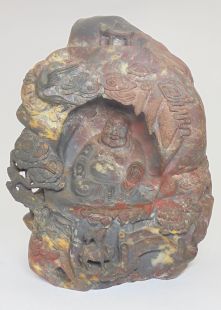 雞血石彌勒佛雕像