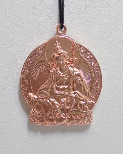 精雕蓮花生大士隨身掛飾(利瑪銅)