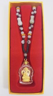 特價壓克力框鎏金觀世音菩薩佛像項鍊