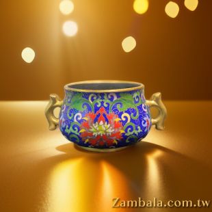 聚寶盆(中) 景泰藍 