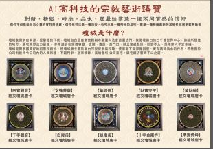 AI 雷射燙金 壇城 唐卡 10種形式  ( 特價 )