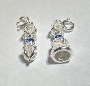 金剛杵/鈴 吊墜銀飾