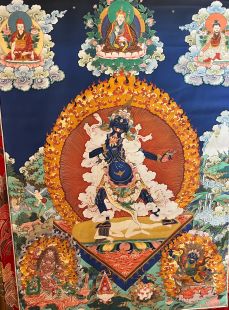 一髻佛母 (布框印刷唐卡)	