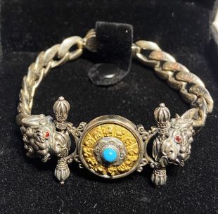 九宮八卦銀質手鍊