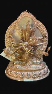 密集金剛 紅銅原色