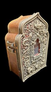 黃銅 鎏銀 背帶式 嘎屋