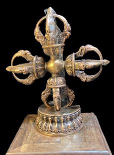 十字金剛杵 紅銅做舊