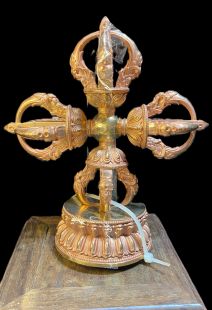 十字金剛杵 紅銅本色