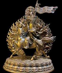 格薩爾王 古銅色 鎏金