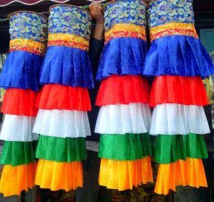 藏式五色勝利幢10呎